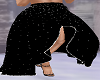 Skirt w Glitter Black