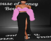 Elegant Pink/Black Gown