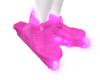 M Pink glow rollerblades
