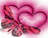 Butterfly & Pink Hearts