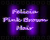 Felicia Pink Brown Hair