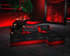 Blood red sitting area