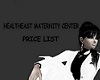 Maternity Price List