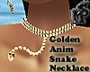 Golden AnimSnakeNecklace