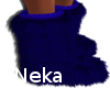 lNl Blue Fur Boots