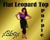 [B69]Purple Flat LeopTop