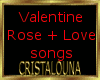 Valentine love rose