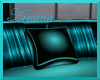 Teal Curve Couch