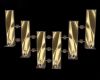 Wall Candles Gold Marmor