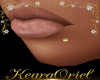 Gold Lips Piercing / L