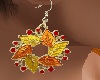 Fall Wreath Earrings