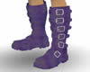 CJ69 Purple Buckle Boots