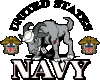 !S! Navy Sticker