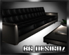 [BGD]Tufted  Black Sofa