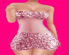 Pink Colorblock Sequin
