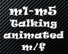Talking animated m/f