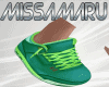green sports shoe