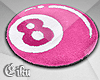 Hot Pink 8 Ball Rugs