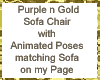 Purple Lounge Chair A
