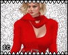 SC RED DRESS/SCARF