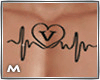 V pulse tattoo