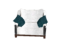 Plush white chair