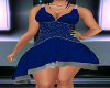 Sexy Blue&Silver Dress