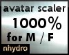 avatar scaler 1000%