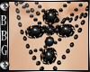 BBG* black cross beads