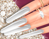 Silver Rings Nails