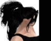 BLACK WAVY PULLED BACK