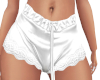 White Silk RL Shorts