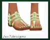 JT Light Green Sandals