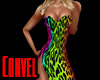 Rainbow cheetah dress