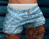 Blue Floral Short +Tatts