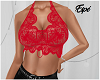Lace Top Red