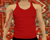 Red male tank top