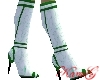 ~K~ Green / white boots