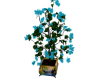 Blue Flowers Pot