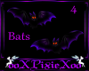 4 Halloween bats