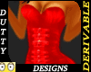 ~Red flared corset sexy