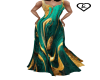 Golden Teal Gown