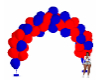 Ballon Arch Red Blue
