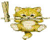 animated hanging kitty