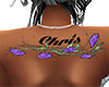 Chris Purple Rose Tat