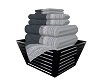 Shaded Basket of Towels