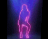 Animated Neon Dance Girl