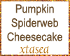Pumpkin Web Cheesecake