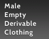 Empty Male Clothing Der