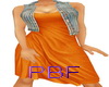 PBF*Orange Jacket Dress